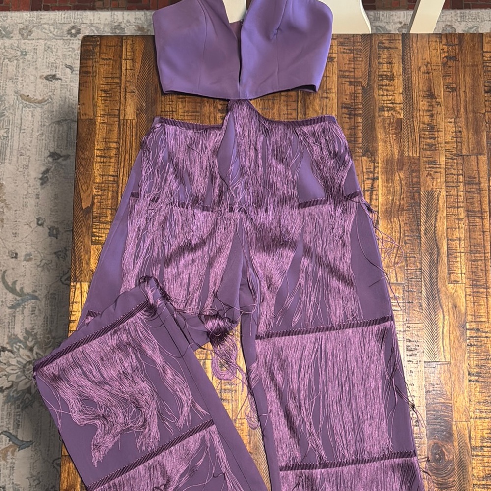Purple Fringe Women's Jumpsuit